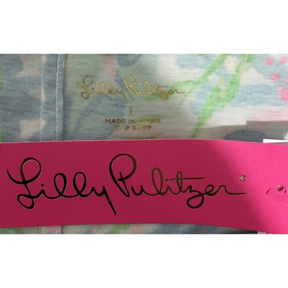 Lilly Pulitzer Bailee Multi Coral Bay 100% Cotton Dress Size Large (12/14) - Picture 7 of 13